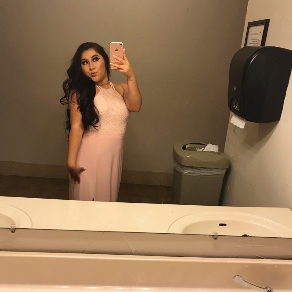 Light pink formal dress